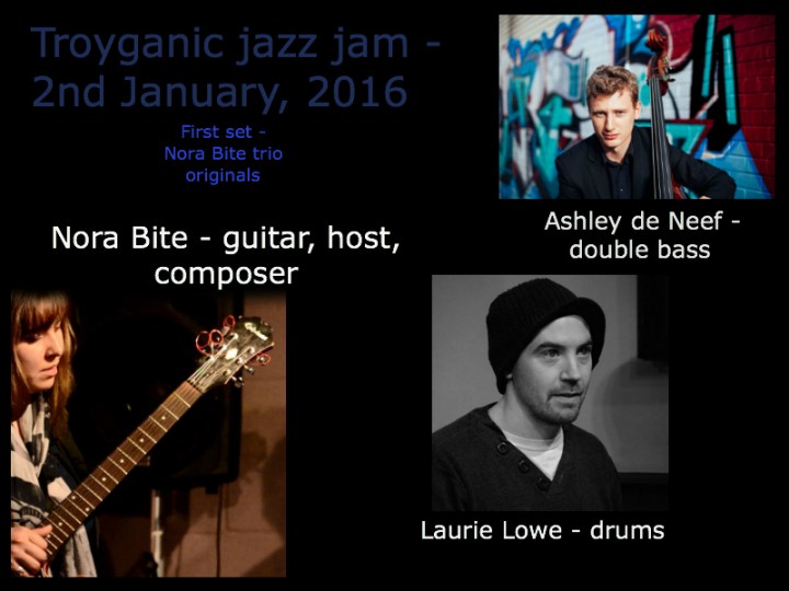 Nora Bite, Laurie Lowe, Ashley de Neef - London jazz jam